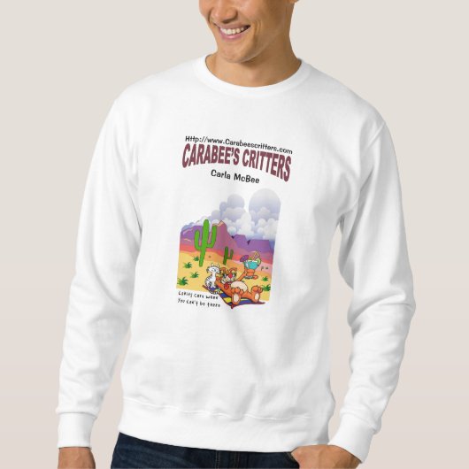 Weiß-Schweiss-Shirt Sweatshirt (Vorderseite)