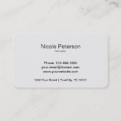 Weiß Scissors Verabredungs-Karte Terminkarte (Rückseite)