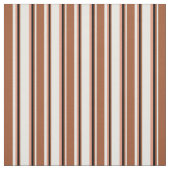 Weiß, Siena, Schwarz und Dunkellachsmuster Stoff (Muster)