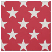Weiß-Sterne auf rotem Hintergrund-Gewebe Stoff (Muster)
