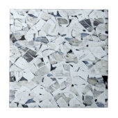 Weiß stumpfgrau fliese (Vorderseite)