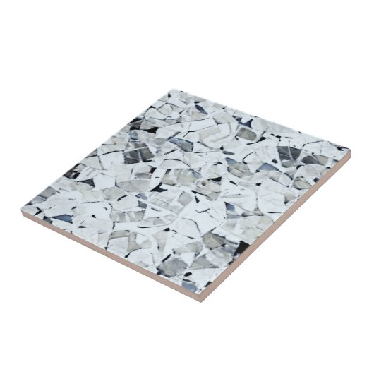 Weiß stumpfgrau fliese (Seite)