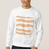 Weiß Sweatshirt mit Tigerstreifen (Vorderseite)