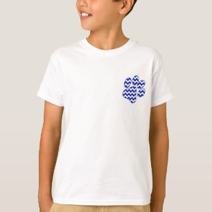 Weiß-T-Shirt der KINDZickzack Tatzen-SS T-Shirt