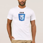 Weiß-T - Shirt des Logo-CSS3 (Vorderseite)