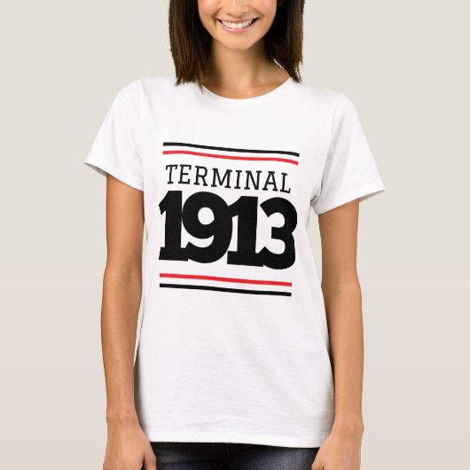 Weiß-T-Shirt des Schmieren-Anschluss-1913 T-Shirt (Vorderseite)