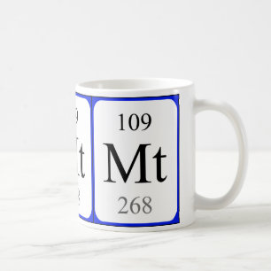Weiß-Tasse des Elements 109 - Meitnerium Kaffeetasse