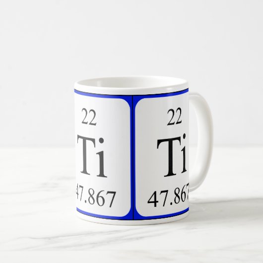 Weiß-Tasse des Elements 22 - Titan Kaffeetasse (VorderseiteRechts)