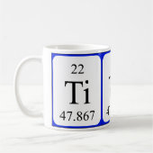 Weiß-Tasse des Elements 22 - Titan Kaffeetasse (Links)