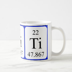 Weiß-Tasse des Elements 22 - Titan Kaffeetasse