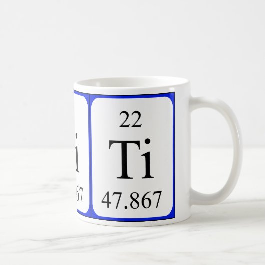 Weiß-Tasse des Elements 22 - Titan Kaffeetasse (Rechts)