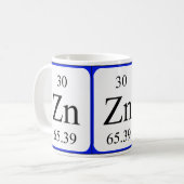Weiß-Tasse des Elements 30 - Zink Kaffeetasse (Vorderseite Links)