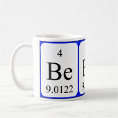 Weiß-Tasse des Elements 4 - Beryllium Kaffeetasse (Links)