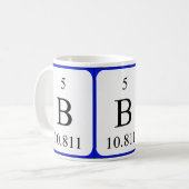 Weiß-Tasse des Elements 5 - Bor Kaffeetasse (Vorderseite Links)
