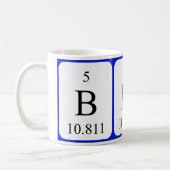 Weiß-Tasse des Elements 5 - Bor Kaffeetasse (Links)
