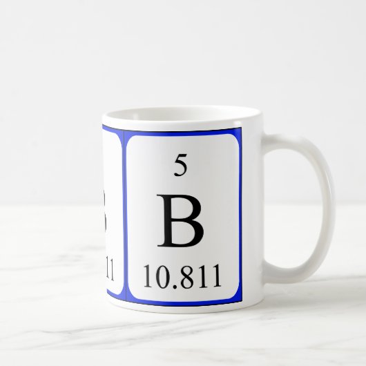 Weiß-Tasse des Elements 5 - Bor Kaffeetasse (Rechts)