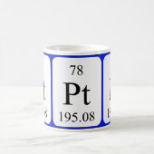 Weiß-Tasse des Elements 78 - Platin Kaffeetasse (Mittel)