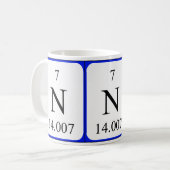 Weiß-Tasse des Elements 7 - Stickstoff Kaffeetasse (Vorderseite Links)