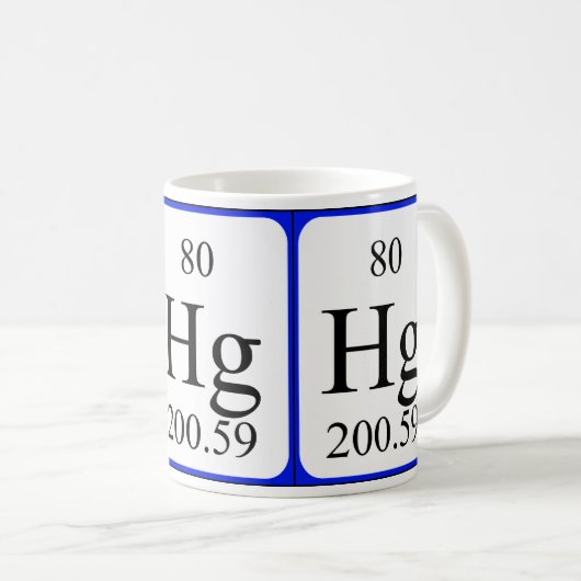 Weiß-Tasse des Elements 80 - Mercury Kaffeetasse (VorderseiteRechts)