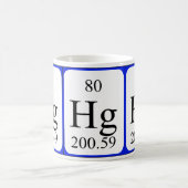 Weiß-Tasse des Elements 80 - Mercury Kaffeetasse (Mittel)