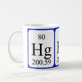 Weiß-Tasse des Elements 80 - Mercury Kaffeetasse (Links)