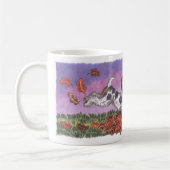 Weiß-Tasse Drahtfox-Herbstes 11oz Kaffeetasse (Links)