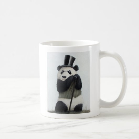 Weiß-Tasse Percival-Pandas 11oz Kaffeetasse (Rechts)