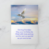 Weiß tauchte im Flug Karte (Innenseite)