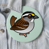 Weiß-throated Spatz Button (Beispiel)