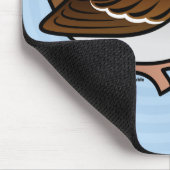 Weiß-throated Spatz Mousepad (Ecke)