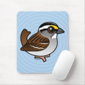 Weiß-throated Spatz Mousepad (Mit Mouse)