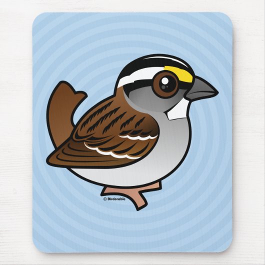 Weiß-throated Spatz Mousepad (Vorne)
