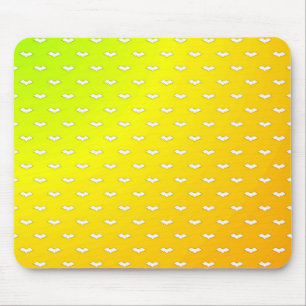 Weiß Tiny Bats gelb Mousepad