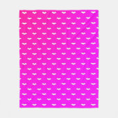 Weiß Tiny Bats Pink Fleecedecke (Vorderseite)