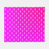 Weiß Tiny Bats Pink Fleecedecke (Vorderseite (Horizontal))