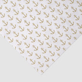 Weiß u. Gold verankert weg | Seidenpapier (Ausschnitt)