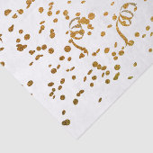 Weiß u. GoldGlitzerConfetti Seidenpapier (Ausschnitt)