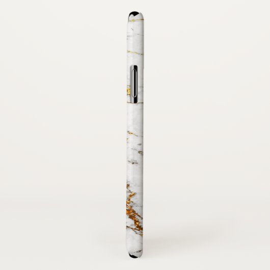 Weiß u. Goldmarmor Case-Mate iPhone Hülle (Hinten/Rechts)