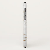 Weiß u. Goldmarmor Case-Mate iPhone Hülle (Hinten/Links)