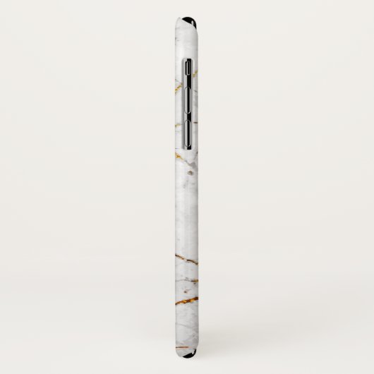 Weiß u. Goldmarmor Case-Mate iPhone Hülle (Hinten/Links)