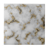 Weiß u. Goldmarmorfliese Fliese (Vorderseite)