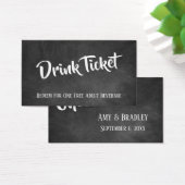 Weiß über der Tafel, Lässige Getränke-Tickets (Schreibtisch)