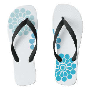 Weiß und Blau Badesandalen