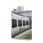 Weiß und Blau Flachmann (Links)