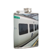 Weiß und Blau Flachmann (Rechts)