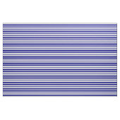 Weiß und blau gestreiftes Muster Stoff (Fat Quarter (45,7 x 55,9 cm))