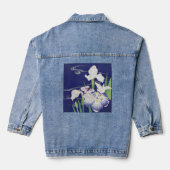 Weiß und Blau Irische Jeansjacke (Rückseite)