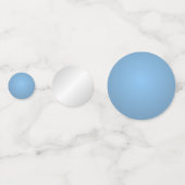 Weiß und Blau Konfetti (Vorderseiten)
