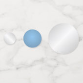 Weiß und Blau Konfetti (Rückseiten)