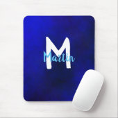 Weiß und Blau Mousepad (Mit Mouse)
